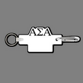 Key Clip W/ Key Ring & Alpha Sigma Alpha Key Tag